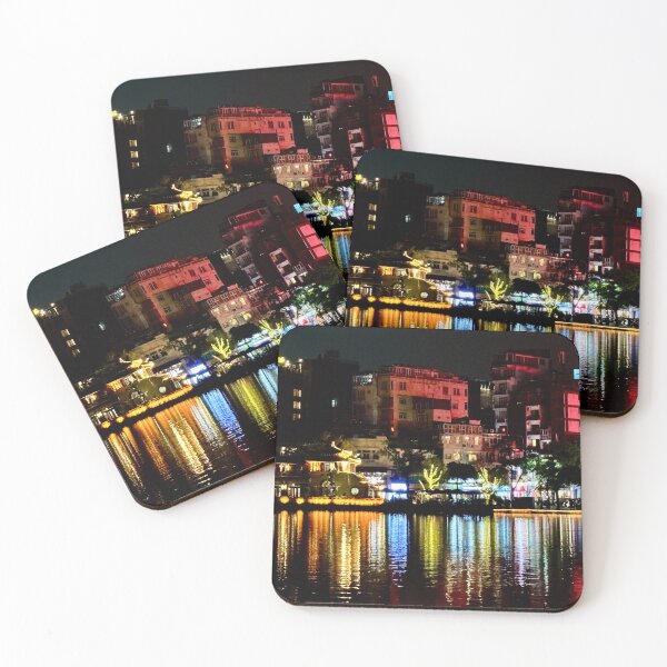 Item preview, Hanoi Night Lights: Hoàn Kiếm Lake Reflection designed and sold by HistoryDesigns.