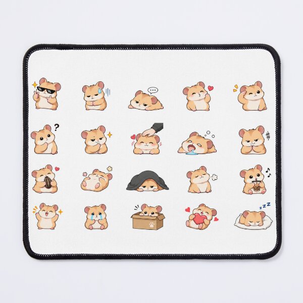 Item preview, Hampy the Hamster - Funny Cute Emotes designed and sold by Kaizen-works.