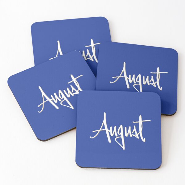 Item preview, AUGUST personalized type design designed and sold by CharlottePlaceArt.
