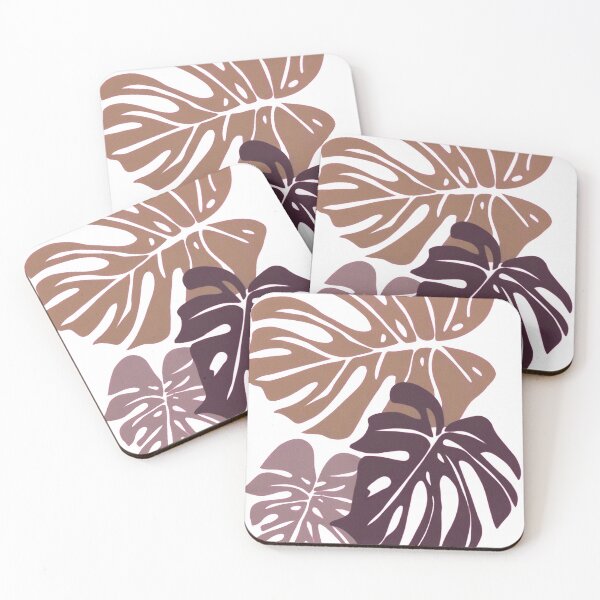 Item preview, Boho Tropical Monstera Leaves Aesthetic Earthy Tone Art Print designed and sold by Graphix  Studio.