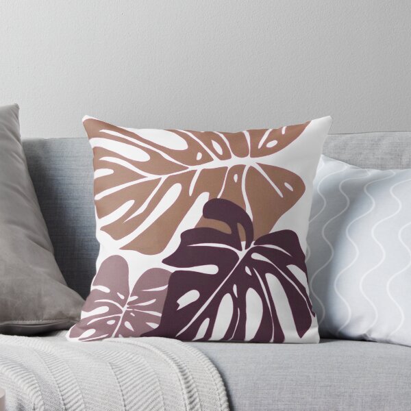 Item preview, Boho Tropical Monstera Leaves Aesthetic Earthy Tone Art Print designed and sold by Graphix  Studio.