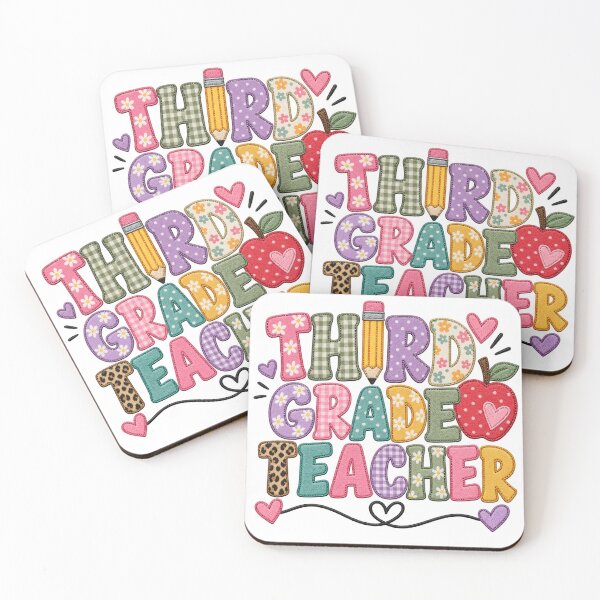 Item preview, Third Grade Teacher Cute Retro Teacher Design designed and sold by ABprintstudio.