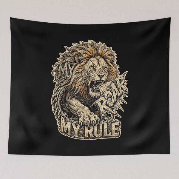 Item preview, My Roar My Rule Lion Design, Lion Artwork, Lion Graphic, Lion Lover Gift, King of the Jungle, Wild Lion Art, Wildlife Design, Lion Pride Artwork, African Wildlife, Nature Lover Gift designed and sold by Typologystudios.