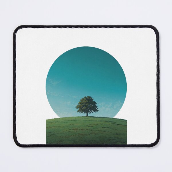 Item preview, New City Minimalist Lone Tree Circle Nature Art designed and sold by Mr besho.