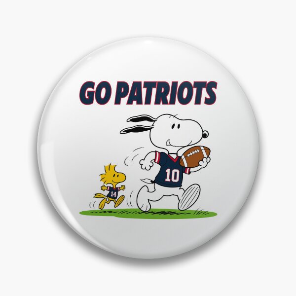 Item preview, Snoopy & Woodstock New England Patriots Football Retro F450 designed and sold by GLUVY-THEME.