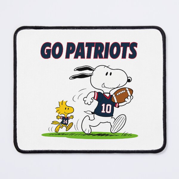 Item preview, Snoopy & Woodstock New England Patriots Football Retro F450 designed and sold by GLUVY-THEME.