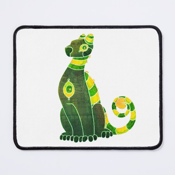 Item preview, Green Mosaic Feline designed and sold by Sonasunie.