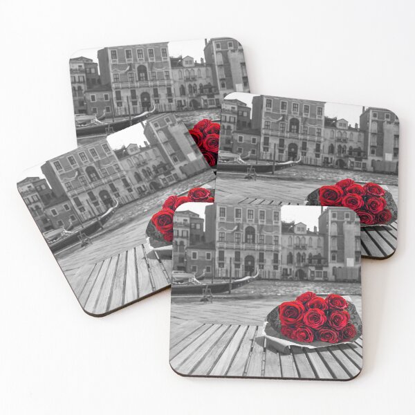 Item preview, Bunch of red roses on street cafe table designed and sold by assaf.