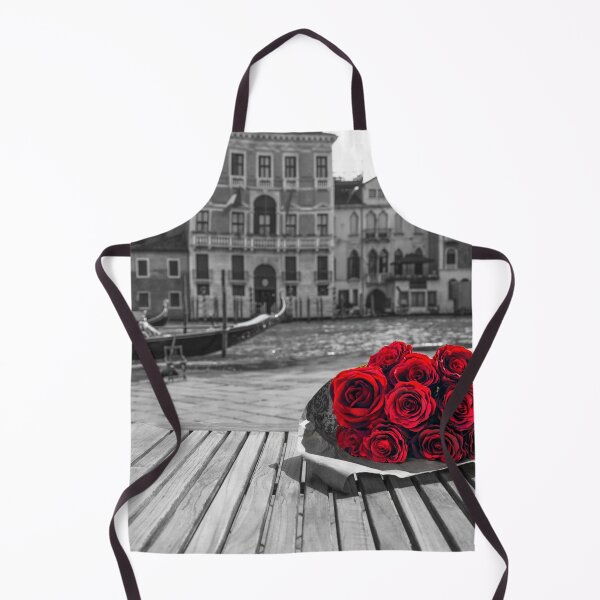Item preview, Bunch of red roses on street cafe table designed and sold by assaf.