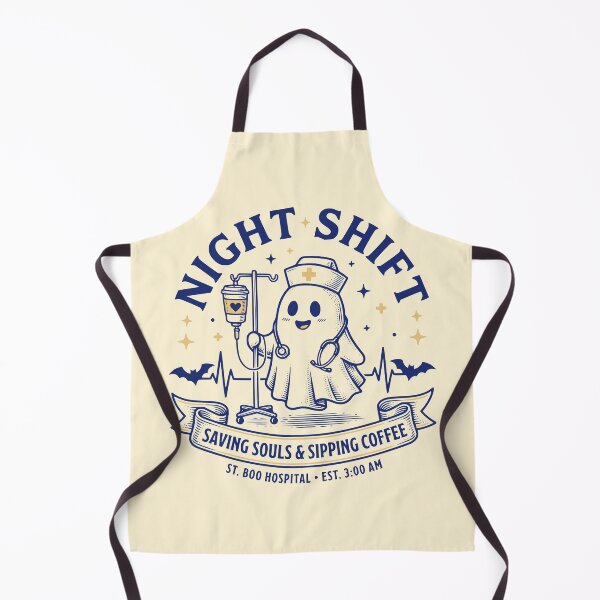 Item preview, Night Shift Nurse Ghost Coffee Spooky Halloween designed and sold by 89shirts.