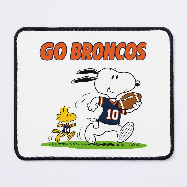 Item preview, Snoopy & Woodstock Denver Broncos Football Retro F451 designed and sold by GLUVY-THEME.
