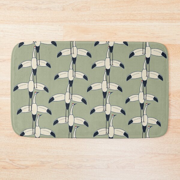 Item preview, Crane Ascent Ukiyo-e Vertical Interlock Pattern designed and sold by KungPowUnicorn.