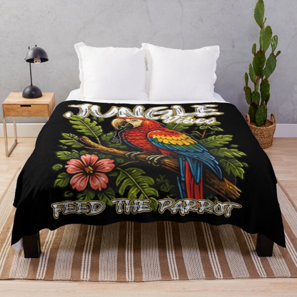 Item preview, Jungle Vibes Feed The Parrot Tropical Macaw designed and sold by Jt41.