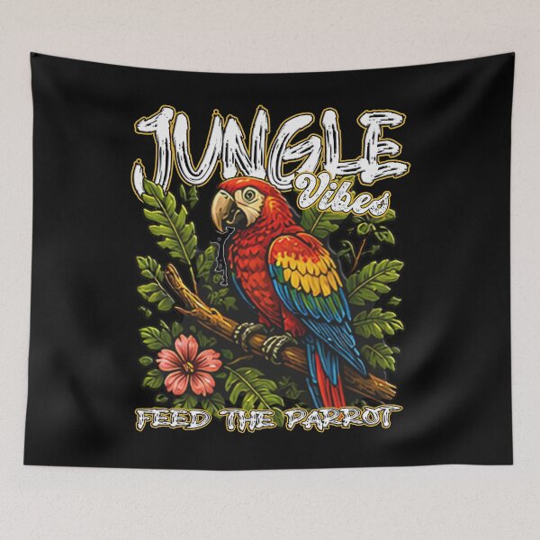 Item preview, Jungle Vibes Feed The Parrot Tropical Macaw designed and sold by Jt41.
