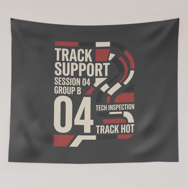 Item preview, Track Support Session Vintage Motorsport Graphic designed and sold by SplashTastic.