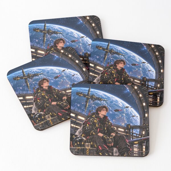 Item preview, Danix Cyberpunk Space Station Poster Design designed and sold by Kenzie & Co.