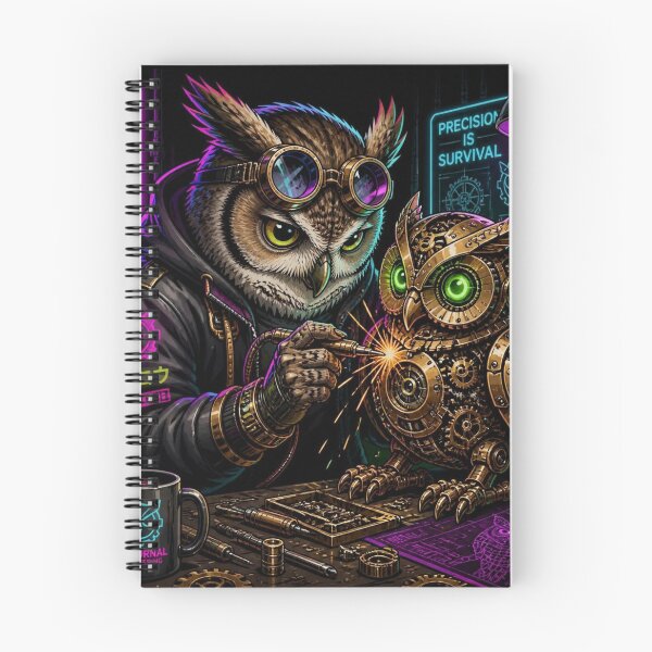 Item preview, Steampunk Clockwork Owl Engineer designed and sold by LazyDayzCo.