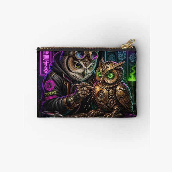 Item preview, Steampunk Clockwork Owl Engineer designed and sold by LazyDayzCo.