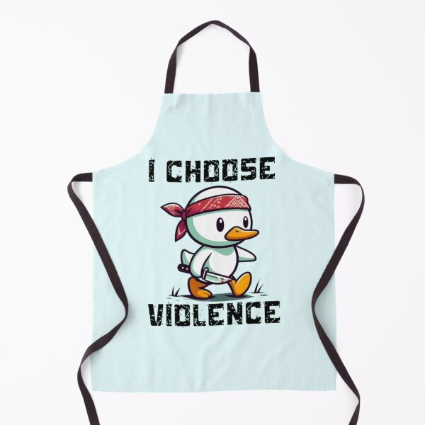 Item preview, I Choose Violence Funny Duck designed and sold by Fictio ⭐⭐⭐⭐⭐.