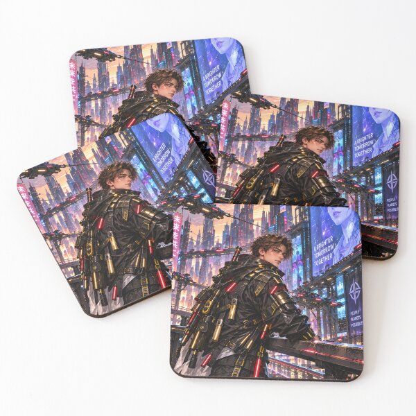 Item preview, Danix Cyberpunk Skyway Poster Design designed and sold by Kenzie & Co.