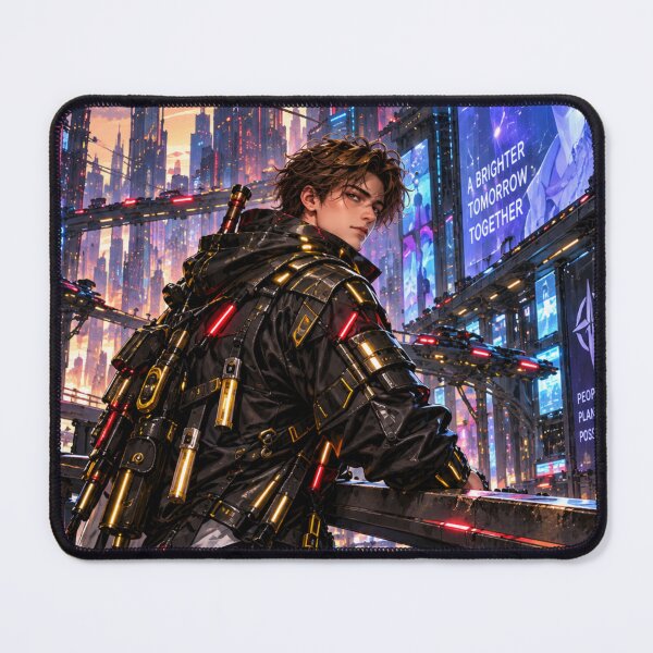 Item preview, Danix Cyberpunk Skyway Poster Design designed and sold by Kenzie & Co.