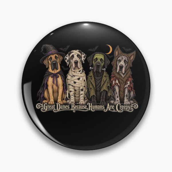 Item preview, Great Danes Because Humans Are Creepy Halloween Dogs designed and sold by DoArtITa.