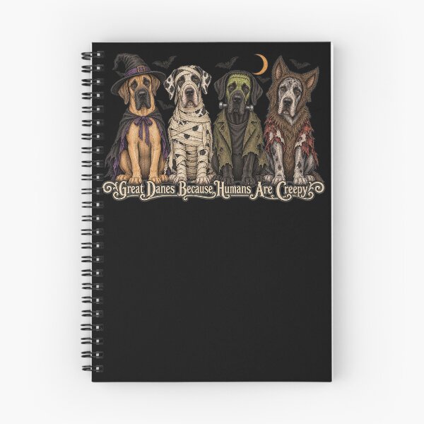 Item preview, Great Danes Because Humans Are Creepy Halloween Dogs designed and sold by DoArtITa.