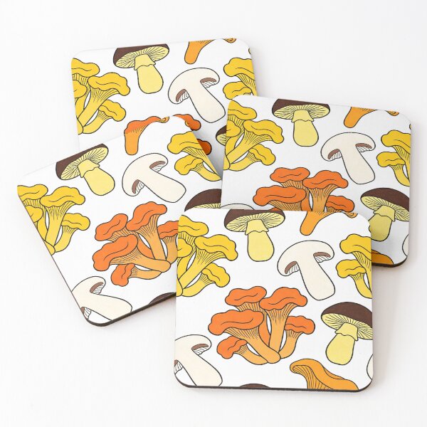 Item preview, Cute Chanterelle Wild Mushroom Foraging Pattern designed and sold by FestivityFinds.