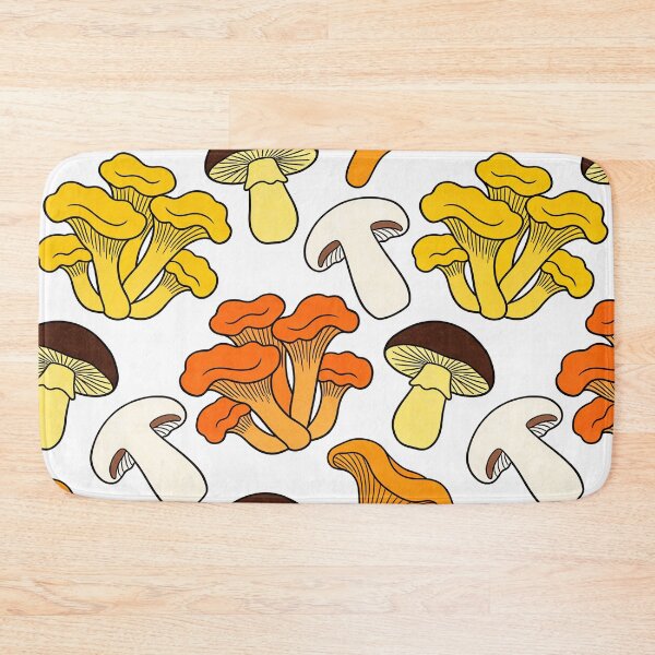 Item preview, Cute Chanterelle Wild Mushroom Foraging Pattern designed and sold by FestivityFinds.