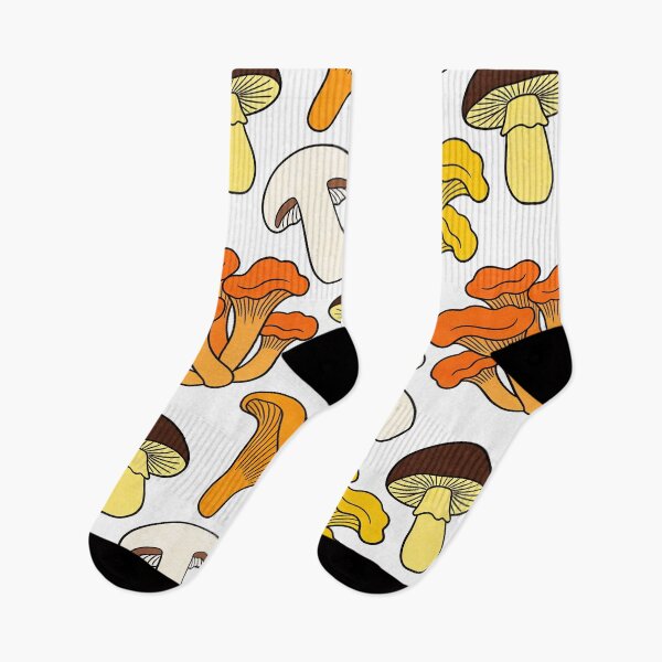 Item preview, Cute Chanterelle Wild Mushroom Foraging Pattern designed and sold by FestivityFinds.