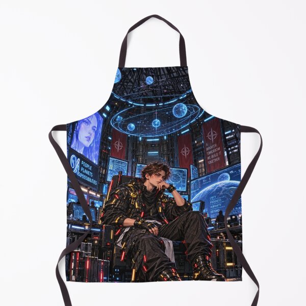 Item preview, Danix Cyberpunk Control Room Poster Design designed and sold by Kenzie & Co.