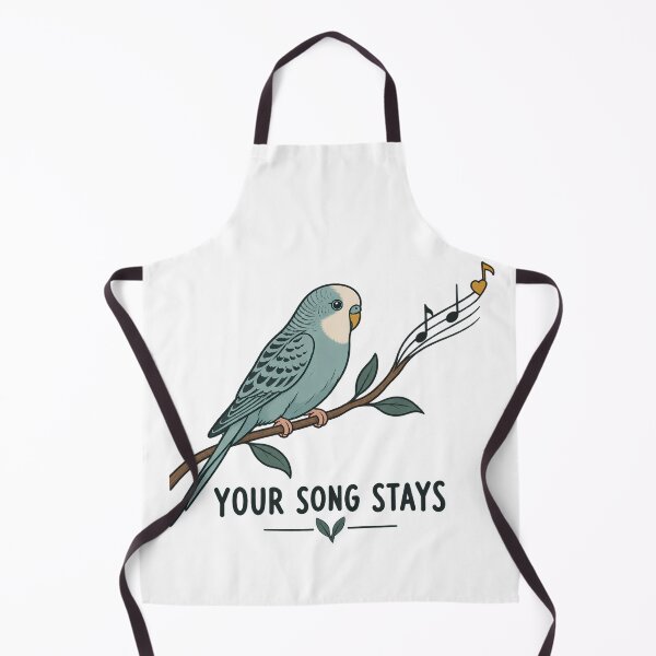 Item preview, Your Song Stays Budgie Memorial designed and sold by Sunisa_BW.