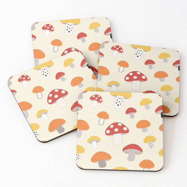 Item preview, Cute Red Yellow Mushroom Polka Dot Pattern designed and sold by FestivityFinds.