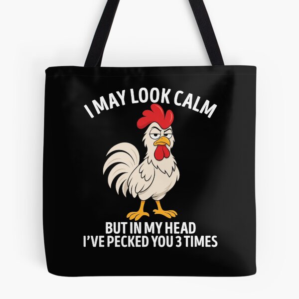 Item preview, I May Look Calm Funny Rooster designed and sold by teeperfect.