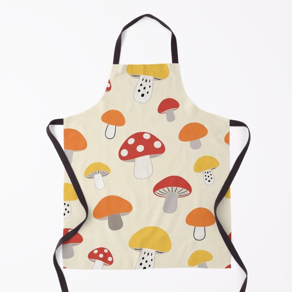 Item preview, Cute Red Yellow Mushroom Polka Dot Pattern designed and sold by FestivityFinds.