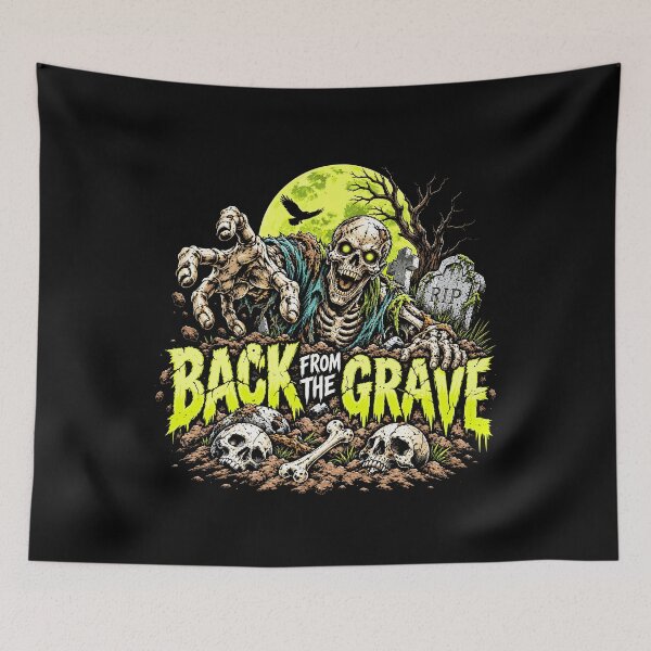 Item preview, Back From The Grave Halloween Skeleton Vintage designed and sold by EdwinkOne.
