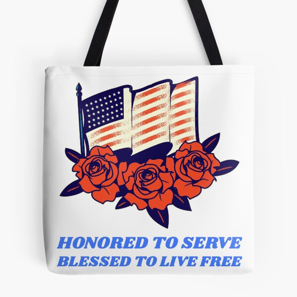 Item preview, US Veteran - Honored to serve. Blessed to Live Free designed and sold by Drstees.