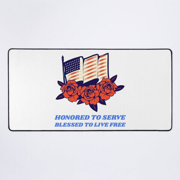 Item preview, US Veteran - Honored to serve. Blessed to Live Free designed and sold by Drstees.