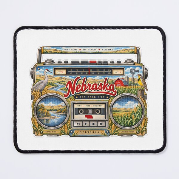 Item preview, Nebraska Gen X Boom Box designed and sold by Whimspired By Paxx.
