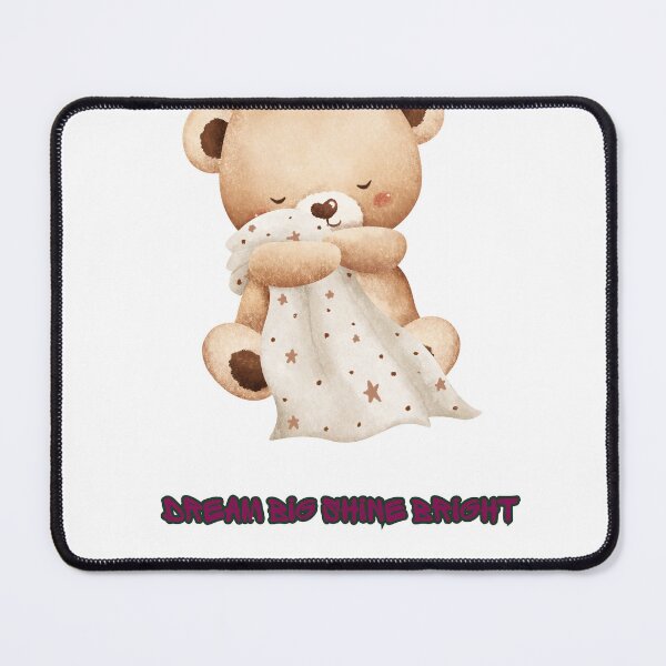 Item preview, Dream Big Shine Bright Cute Sleeping Teddy Bear with Starry Blanket designed and sold by AllProCraft.