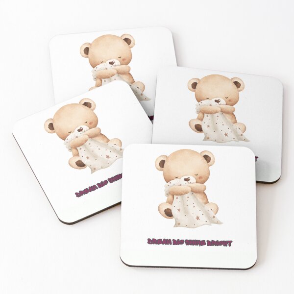 Item preview, Dream Big Shine Bright Cute Sleeping Teddy Bear with Starry Blanket designed and sold by AllProCraft.