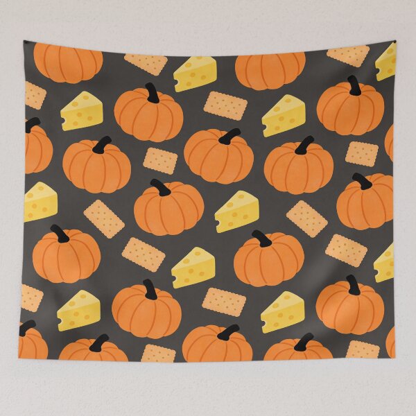 Item preview, Cute Pumpkin Cheese Cracker Autumn Pattern designed and sold by FestivityFinds.