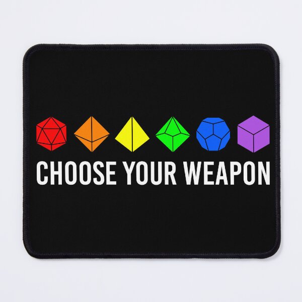 Item preview, Rainbow Dices: Choose Your Weapon designed and sold by ChaoticArtandDesign.