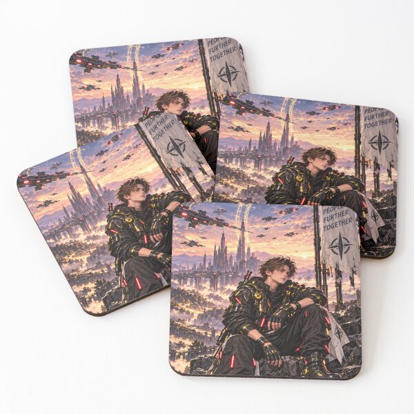 Item preview, Danix Cyberpunk Sunset Poster Design designed and sold by Kenzie & Co.
