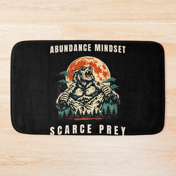 Item preview, Abundance Mindset Scarce Prey Wolf Motivation Personal Growth designed and sold by ZadehsiGG.