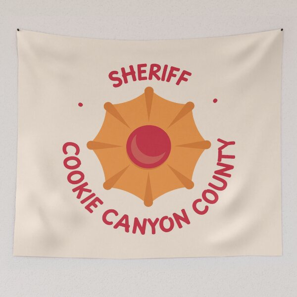 Item preview, Cookie Canyon County Sheriff Badge - Cute Western designed and sold by Drawings Project.