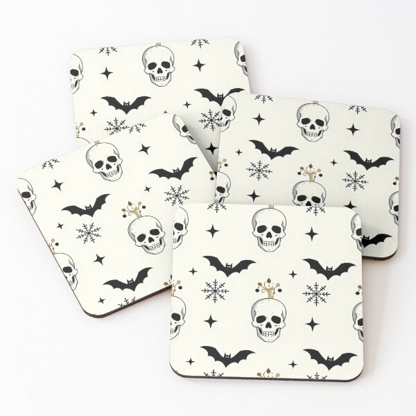 Item preview, Pastel Goth Skull Melting Candle Seamless Pattern designed and sold by FestivityFinds.