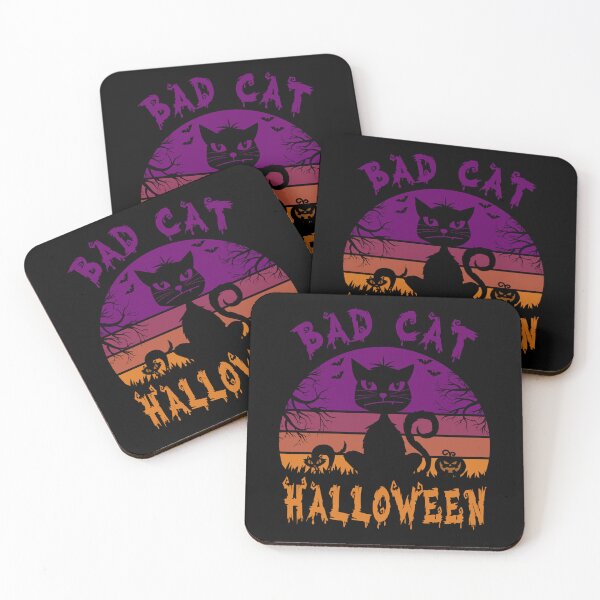 Item preview, Bad Cat Halloween Cute Spooky Cat Lover Gift designed and sold by Say It With Ink.