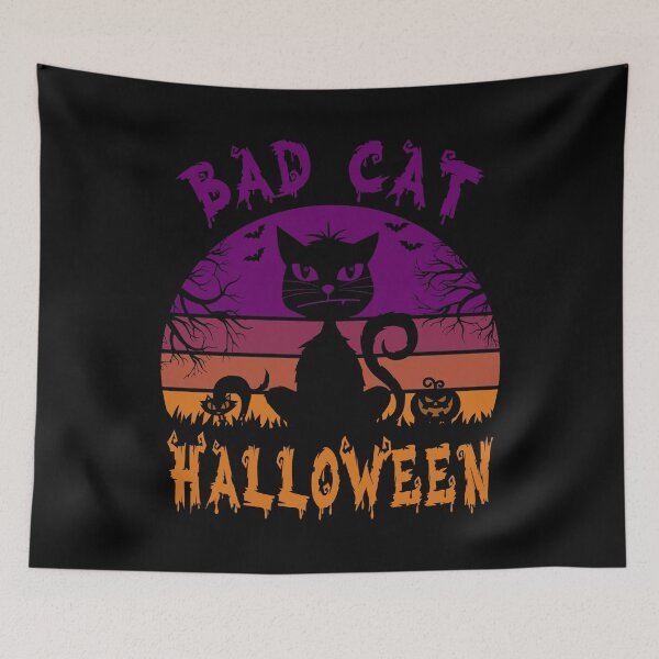 Item preview, Bad Cat Halloween Cute Spooky Cat Lover Gift designed and sold by Say It With Ink.