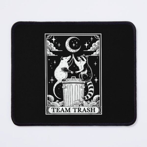 Item preview, Tarot Card Vintage Team Trash Crescent Moon Opossum Raccoon designed and sold by River Silva.
